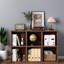 Bibliothèques compactes en bois massif de style rustique pour le rangement à la maison