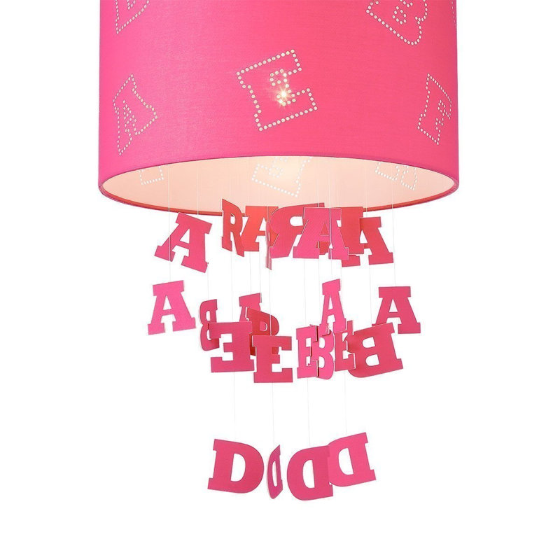 20 cm H Drum Cotton Pendant Shade ( Screw On )