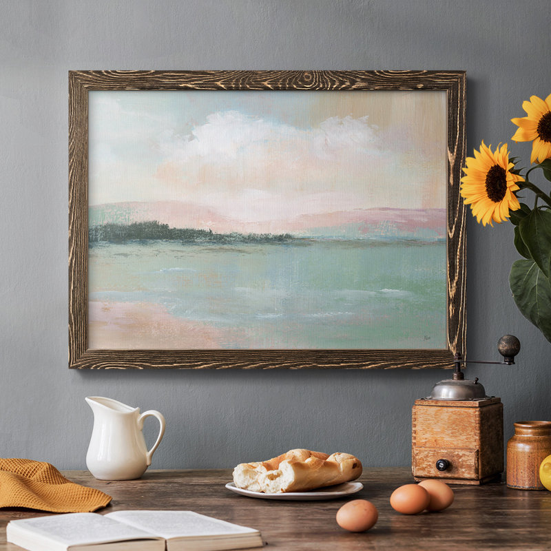 " Distant Shore ", Walnut, 26" H x 38" W x 1.5" D