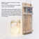 2-Pack Rustic Wall Sconces with Mason Jars, LED Lights, Flowers, Remote Control