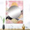 Kenithia Vibrant Mountain Landscape V - grand paysage, miroir mural décoratif rose, impression d'art en métal