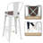 Johntell Metal Dining Chair Counter Height Chairs Stackable Barstools Wood with Removable Backrest-683726928-683726929