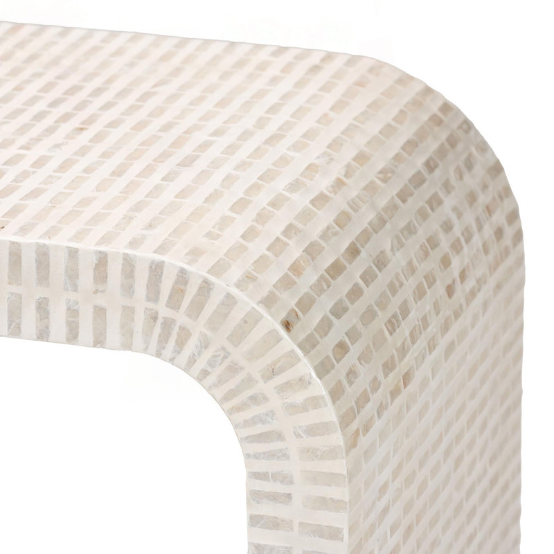 Coastal Capiz Shell Console Table