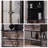 Retro Black Solid Wood Display Stand