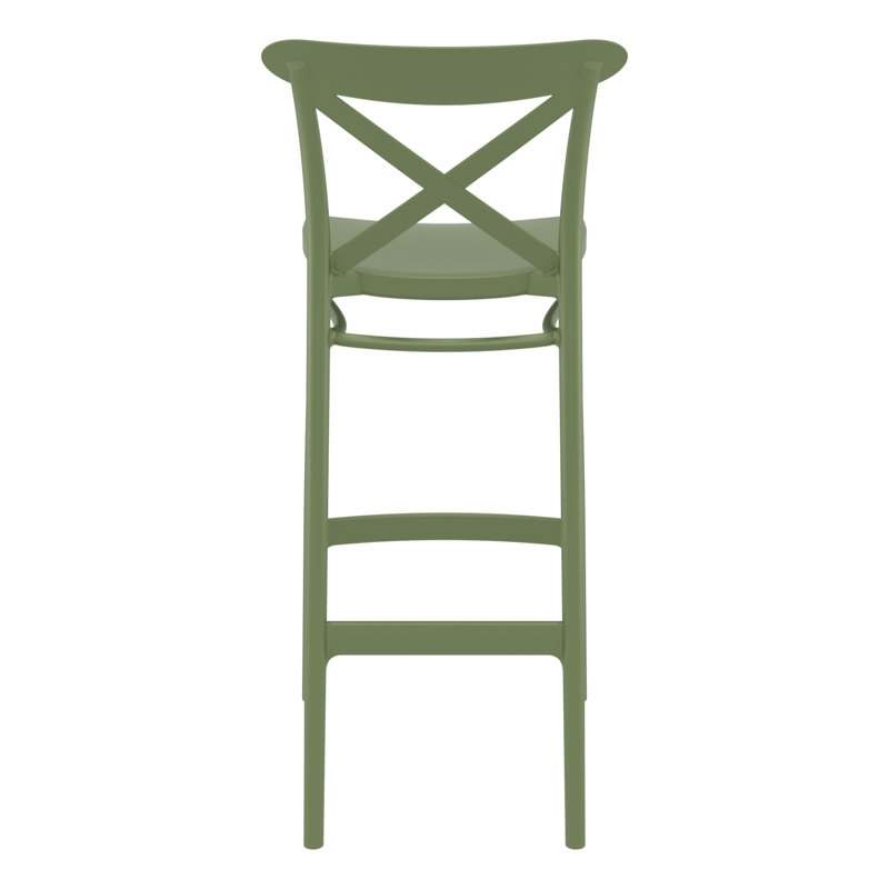 Tabouret Bijou, Vert olive, Tabouret de bar (siège d'une hauteur de 29,5 po)