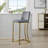 Drucker 30.3'' Stainless Steel Stool-1153407075