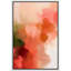 "Rouge vif, peinture moderne abstraite, coups de pied frais encadrés, images de salon"-101791685-101791690