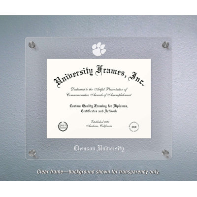 Cadre de diplôme flottant Clemson University