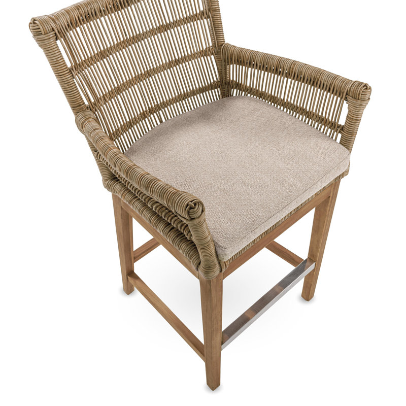 Valerie Outdoor Teak Bar Stool