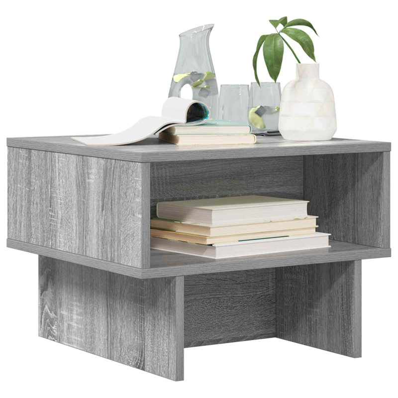 Coffee Table with Storage, 35cm. H x 48cm. L x 46cm. W, Grey Sonoma