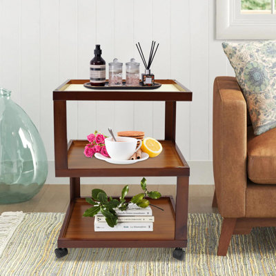 3-Tier Wood End Table Side Table 