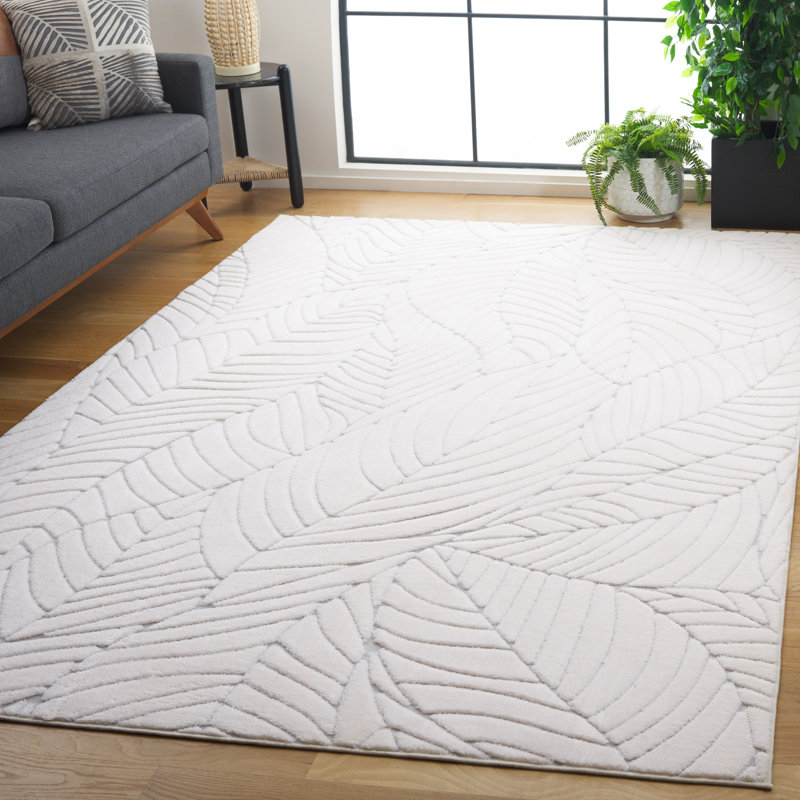 Dorffman Performance Machine Washable Floral Rug, Rectangle 6' x 9'