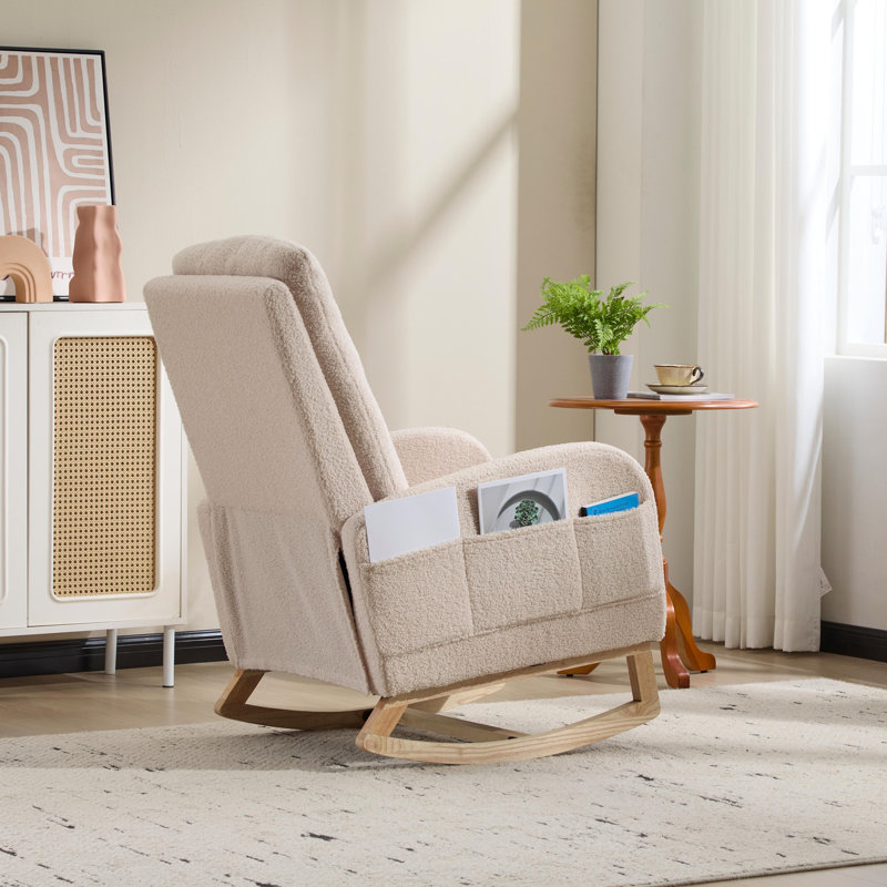 Chaise berçante Modern, Beige