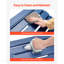 Repose-pieds de patio pliable en PEHD - Bleu