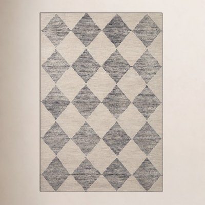 Chris Loves Julia x Loloi Francis Wool Beige / Charcoal Rug