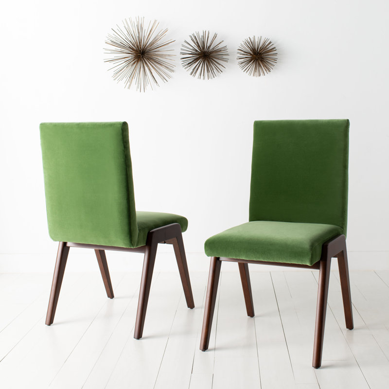 Orly Upholstered Side Chair, Moss