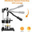 Presse-agrumes manuel robuste en fonte, tasse en acier inoxydable, presse-agrumes facile à nettoyer pour citron grenade orange lime (noir)