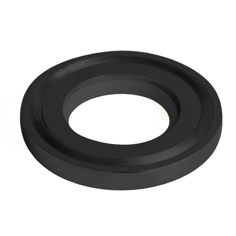 Anneau de fixation pour vasque en laiton massif Novatto, noir mat