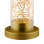 Lampe de table en verre transparent et laiton Adore par Modway