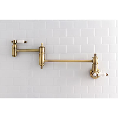 Kingston Brass Bel-Air Two-Handle 1-Hole Wall Mount Pot Filler Faucet