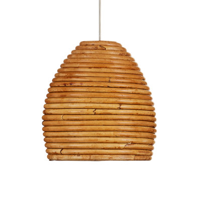 Beehive 1 - Light Silver Jar Pendant