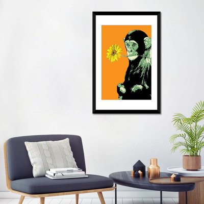 " Flower Monkey " Graphic Art