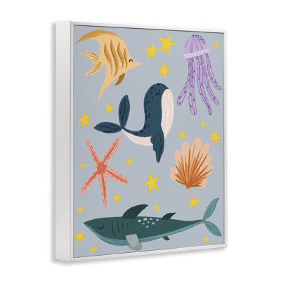  Art lunatique de créatures marines, estampe numérique par Isabela Schielke