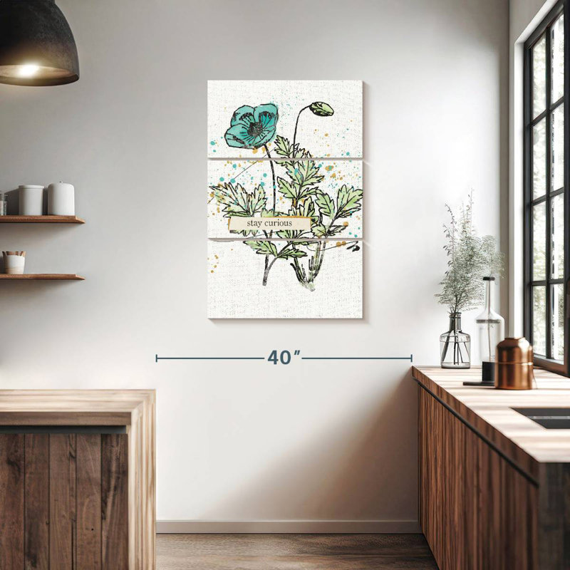 «Harnek Thoughtful Blooms Curious», H 38 po x l 24 po