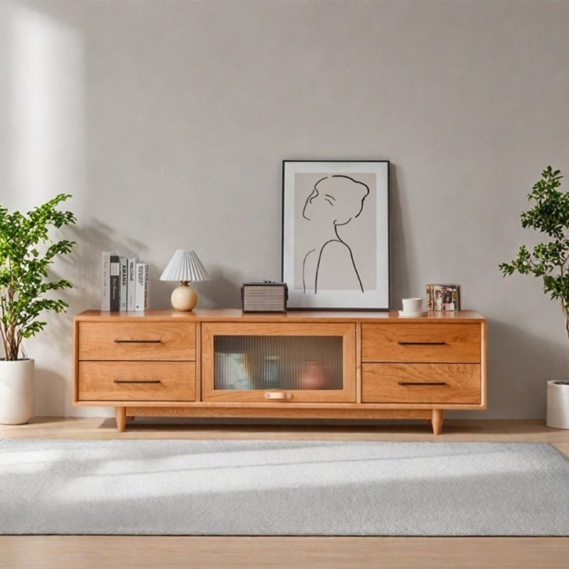 Simple large capacity storage TV cabinet