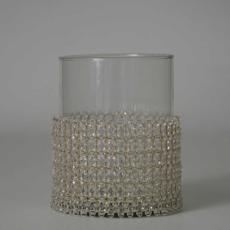 Porte-votive de table en verre Jalinqua, H 5 po x l 5 po x P 5 po