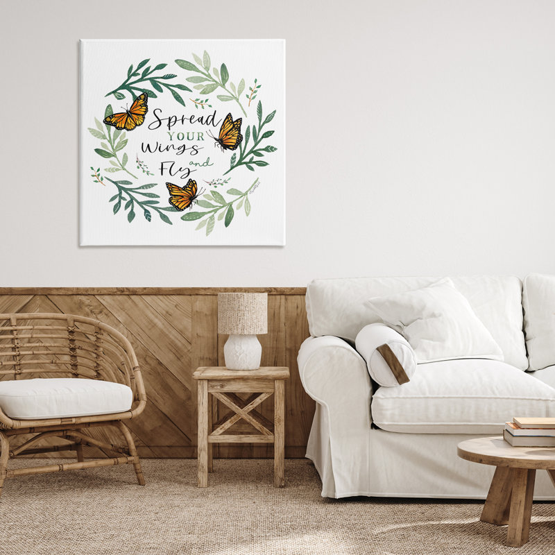 «Spread Your Wings Butterflies», conception par Elizabeth Tyndall, H 30 po x l 30 po