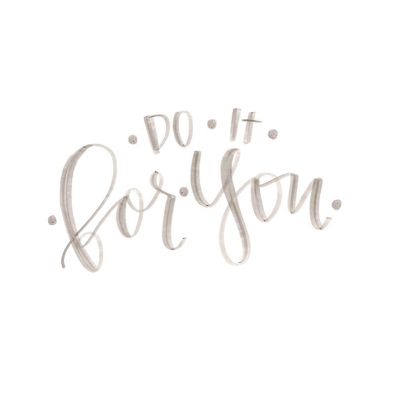 Do It For You Gray - Wrapped Canvas Print, 51cm H x 76cm W x 3.8cm D