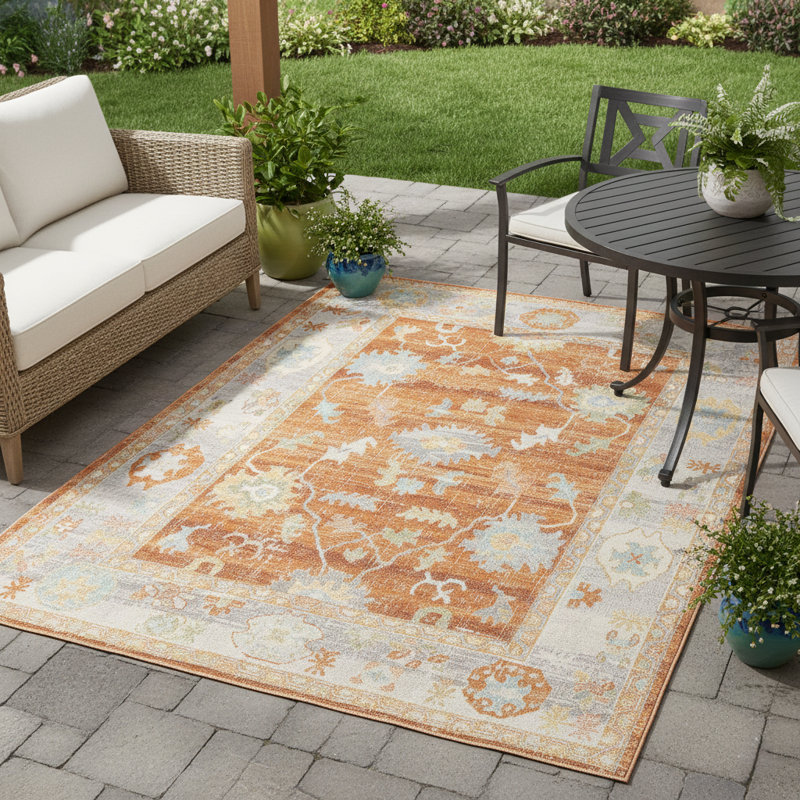 Tapis intérieur / extérieur Xanthos, Rectangle 7 pi 9 po x 9 pi 9 po