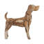 Sculpture chien Hound Beagle Driftwood 28 "pour la maison, brun