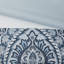 Édredon très grand King 8, courtepointe bleue, rembourrage, coussins décoratifs brodés, lavable, froissé