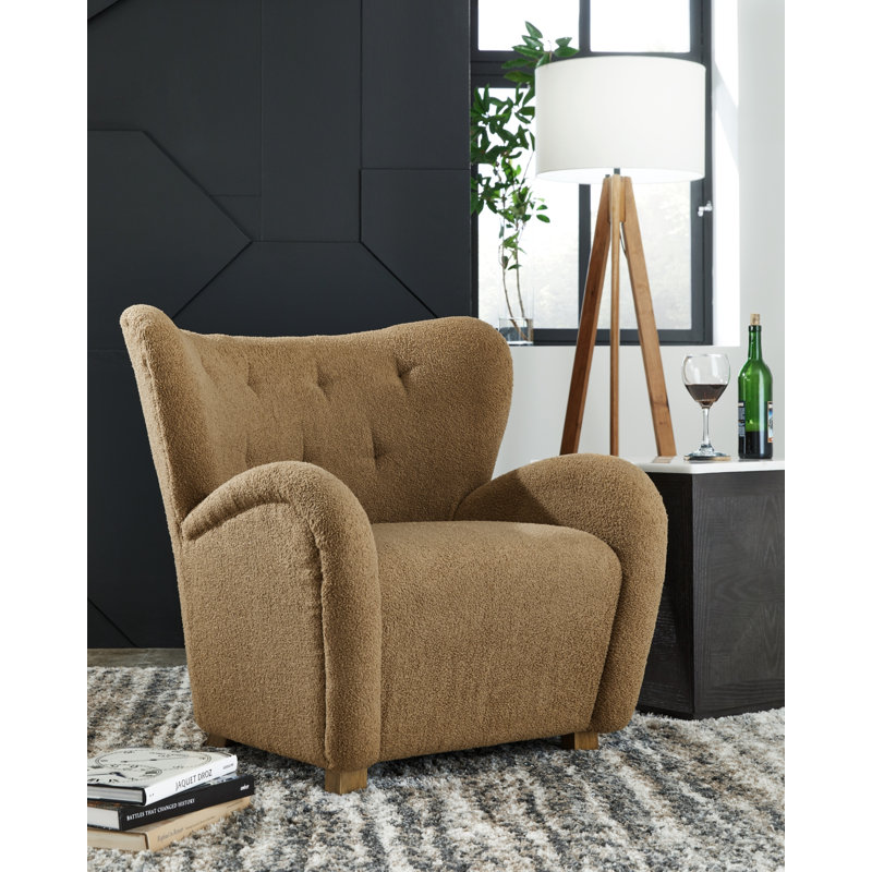 Erjona Accent Chair, Polyester brun