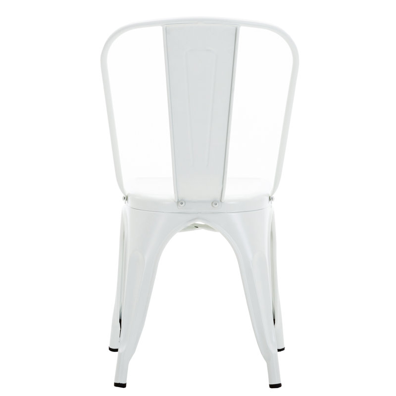 Chaise de patio empilable Wynn, Blanc