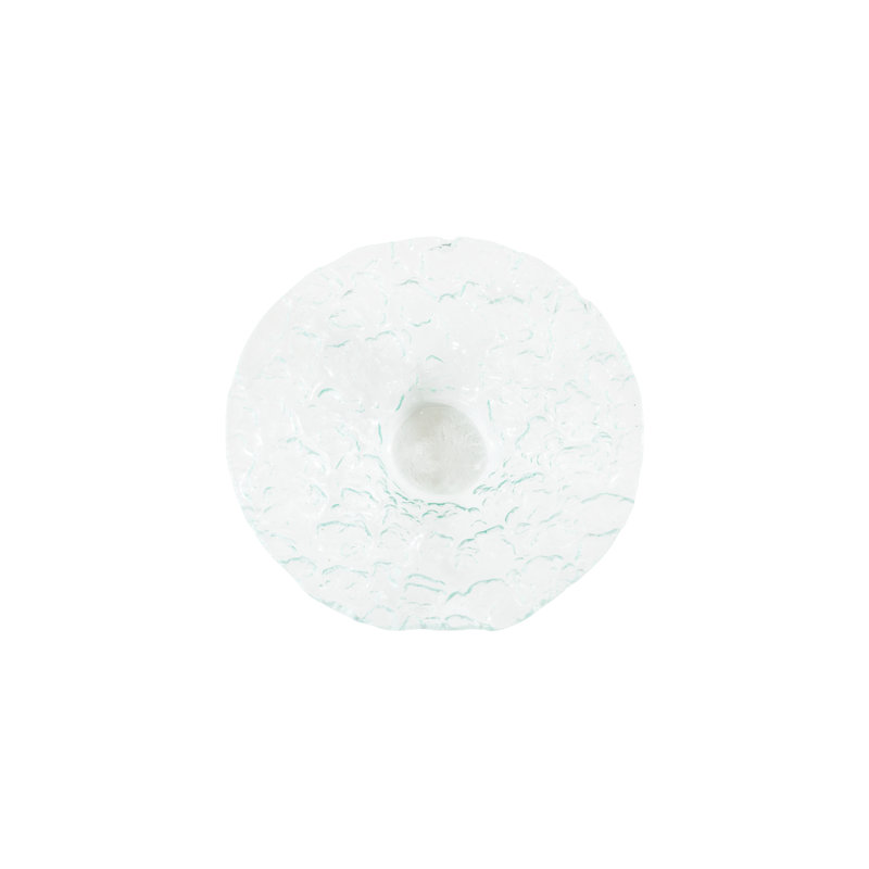 Bubble Glass Decorative Bowl, 3" H x 16" W x 16" D
