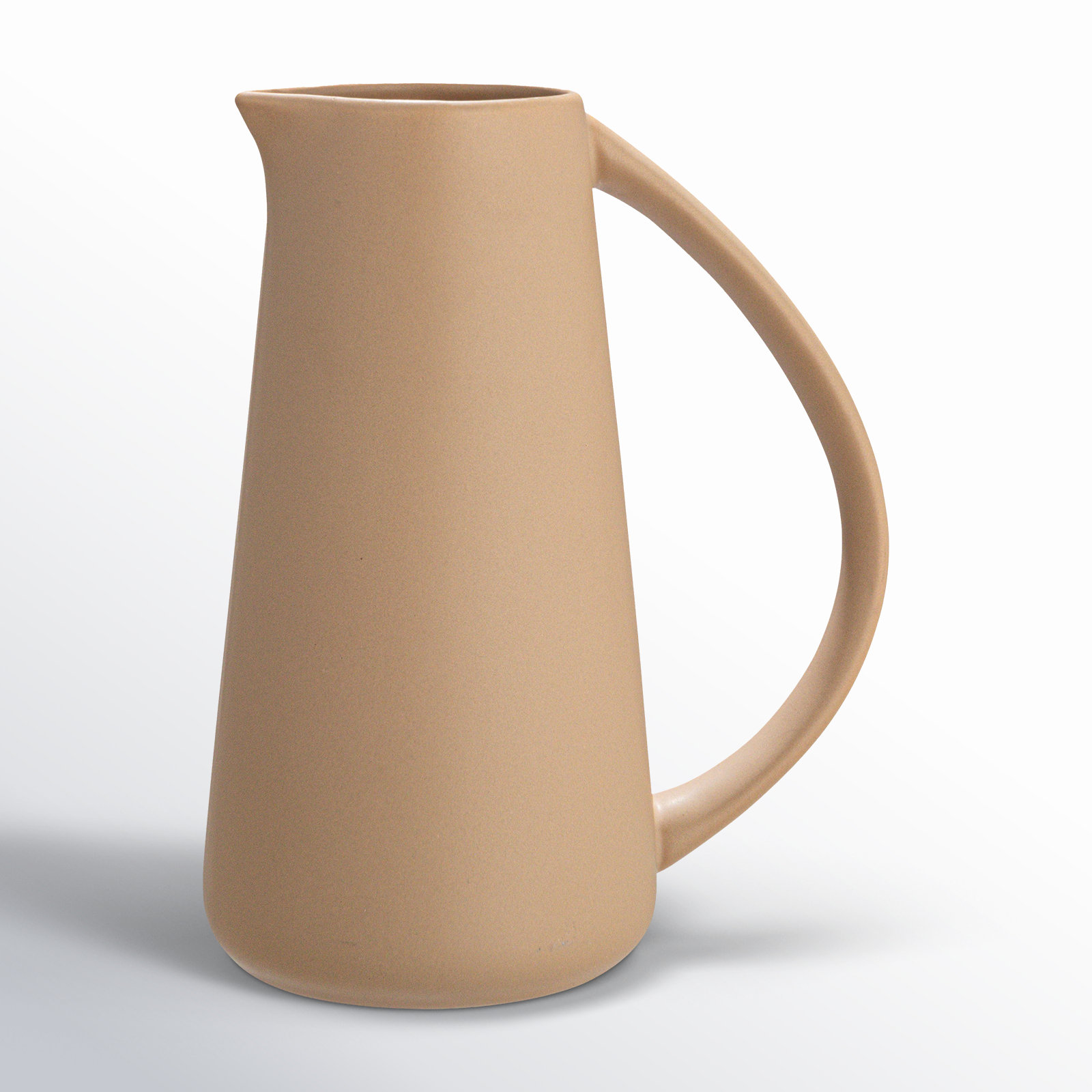 Osprey Stoneware Pitcher, Beige