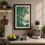 Bamboo and Distant Mountains Japandi - Wrapped Canvas-2075257268-2075257277