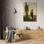 «Village Girl at a Wayside Shrine» par Antoni Kozakiewicz - Art mural sur toile tendue avec châssis-16682449
