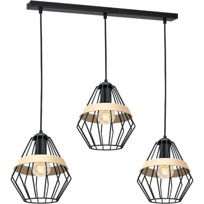 Bromide 3 - Light Black Pendant
