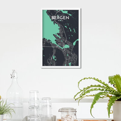 Bergen City Map, impression