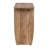 Mango Wood Accent Table with Shelf Bleached