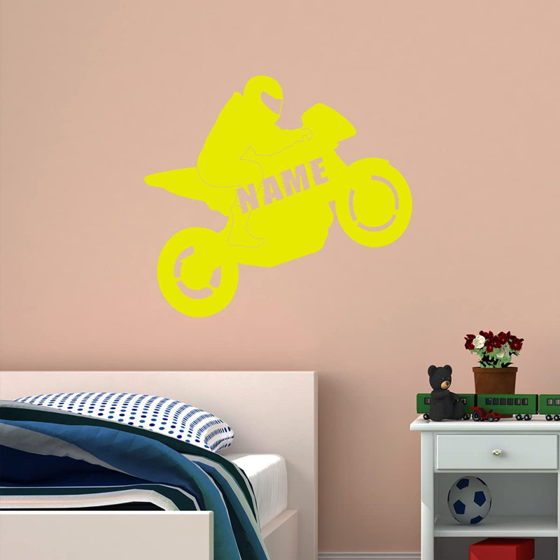 Adhésif mural, Jaune, H 14 po x l 17 po