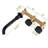 Double Handles Solid Brass Bathroom Faucet Wall Mount Faucet Included Rough in Valve-73493966