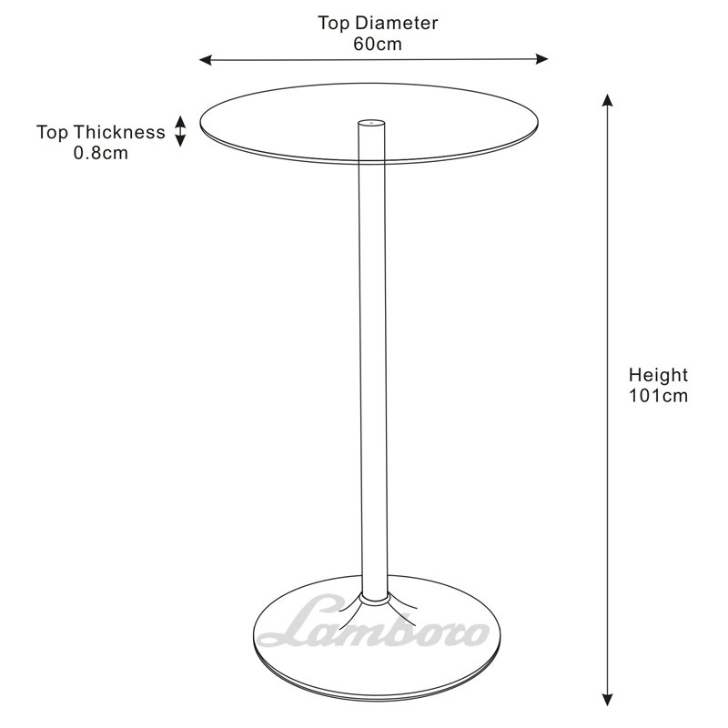 Battista Round Glass Top Metal Base Dining Table, Black Glass