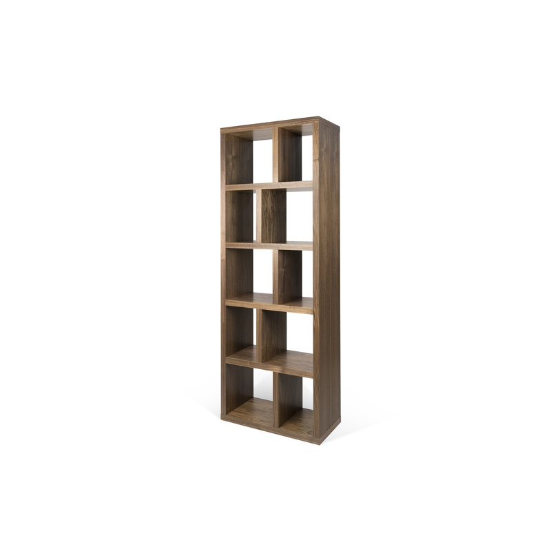 Bibliothèque cubes Stetson, Noyer, (5 tablettes) H 78 po x l 28 po x P 13 po