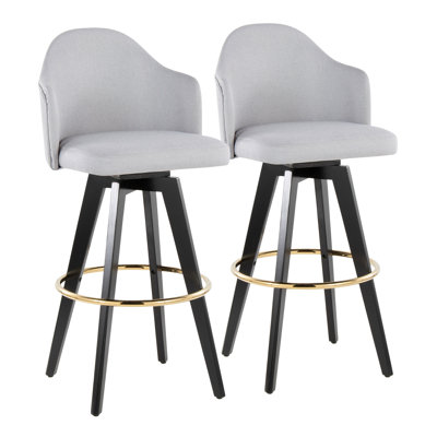 Tabouret de bar à hauteur fixe avec pivot