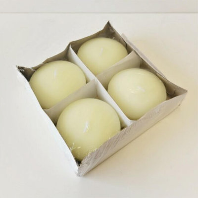 Bougie flottante crème en cire (ensemble de 4)